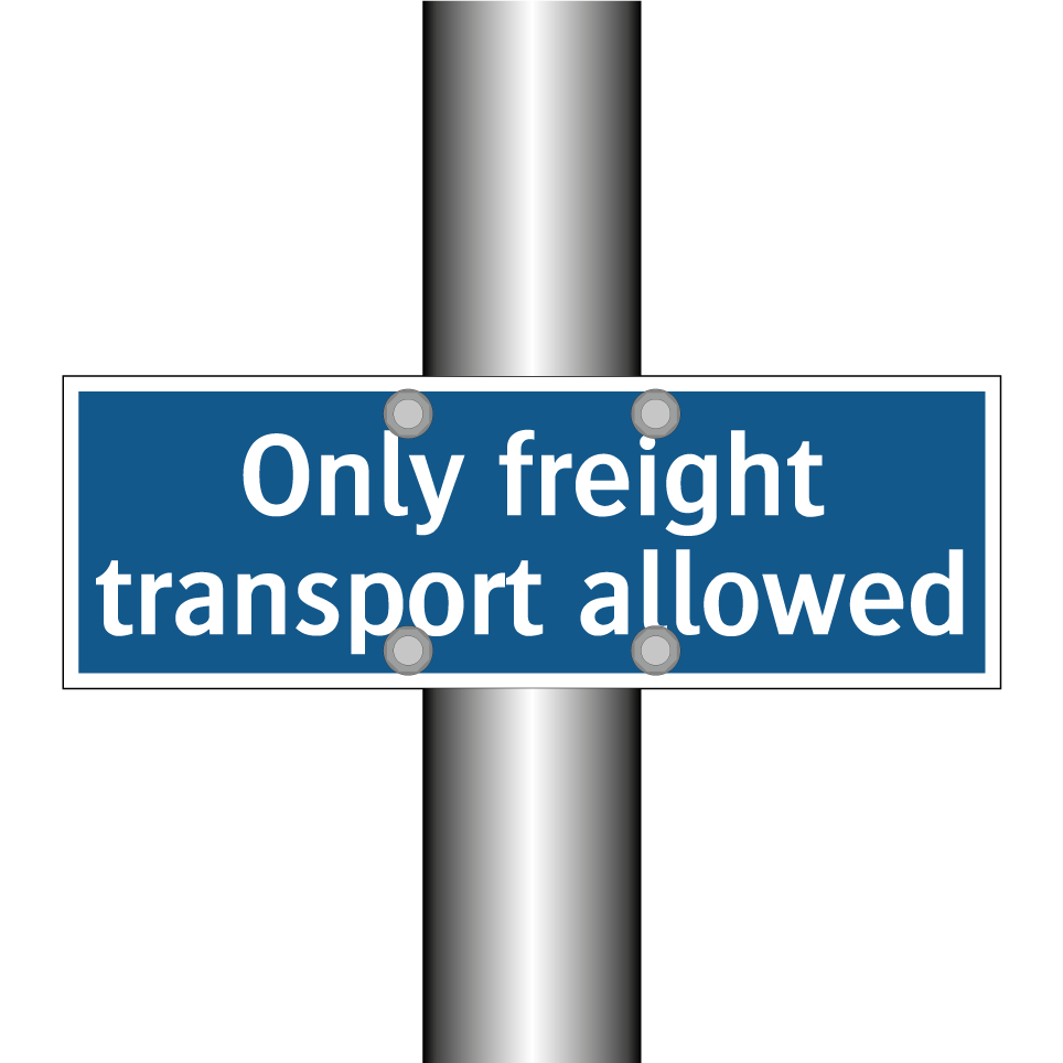 Only freight transport allowed