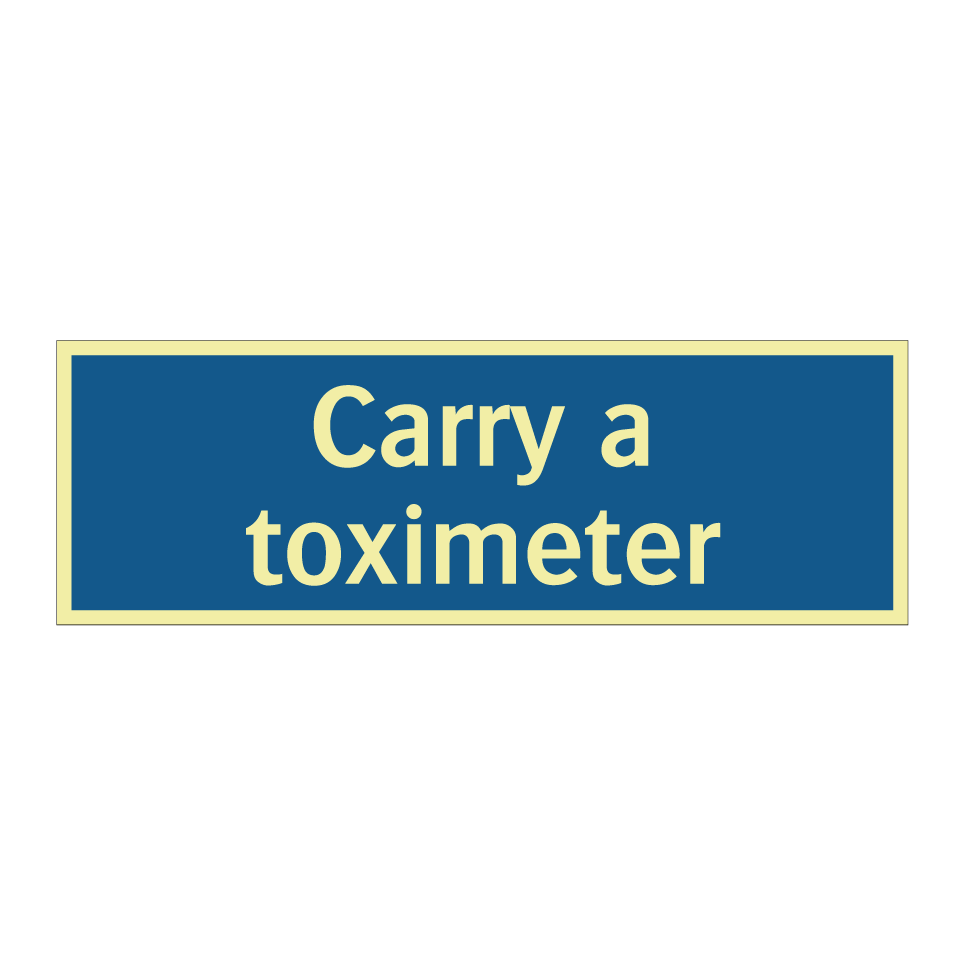 Carry a toximeter