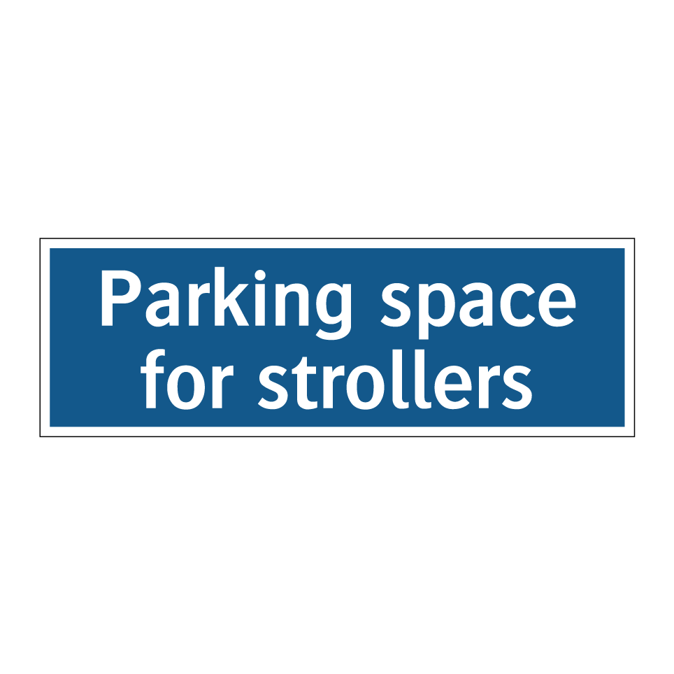 Parking space for strollers