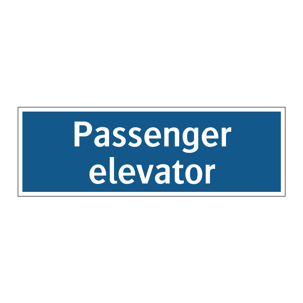 Passenger elevator