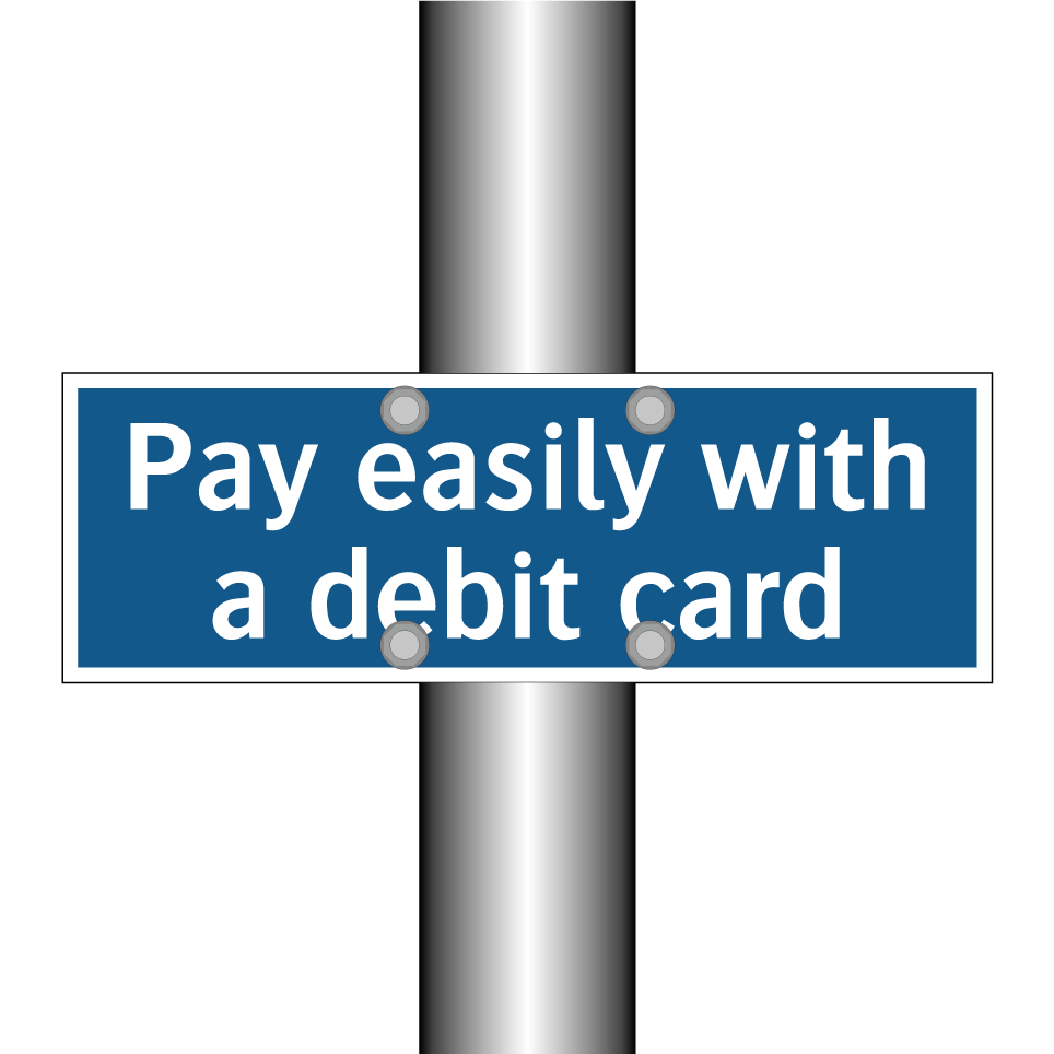 Pay easily with a debit card