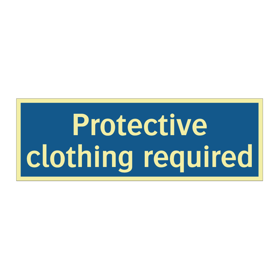 Protective clothing required