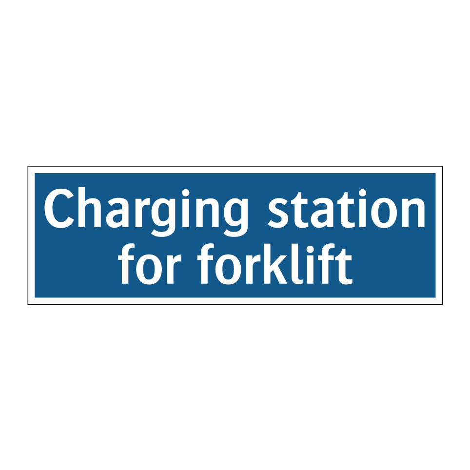 Charging station for forklift