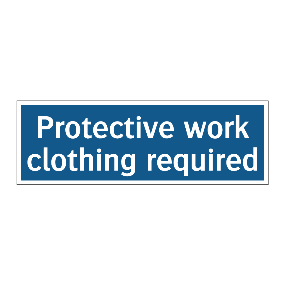 Protective work clothing required