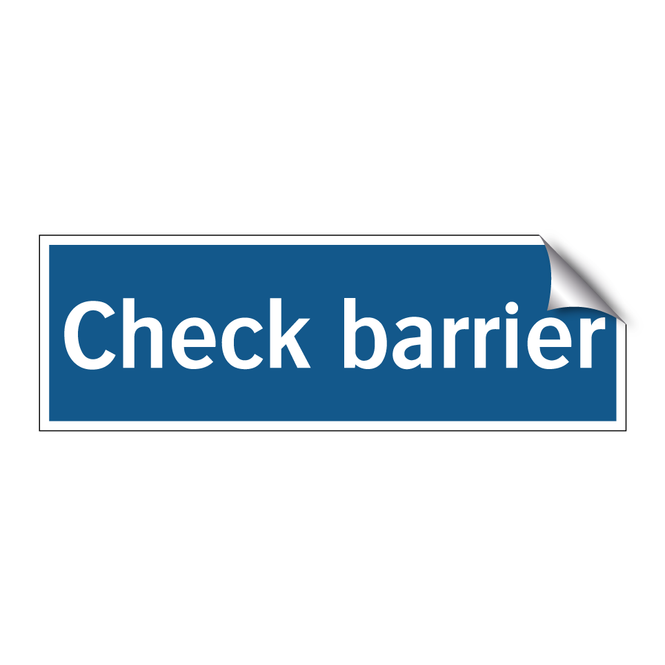 Check barrier