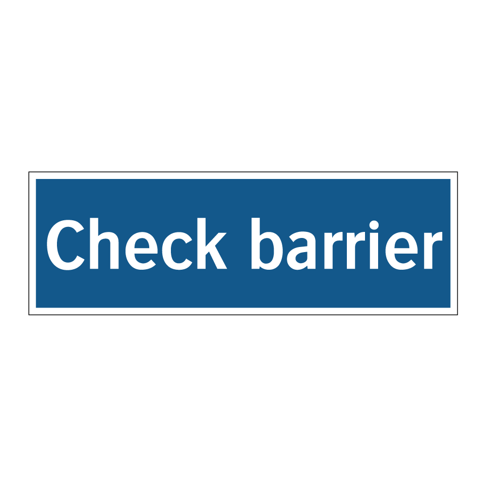 Check barrier