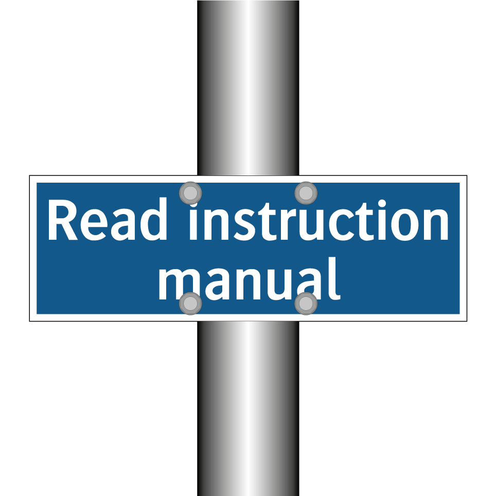 Read instruction manual