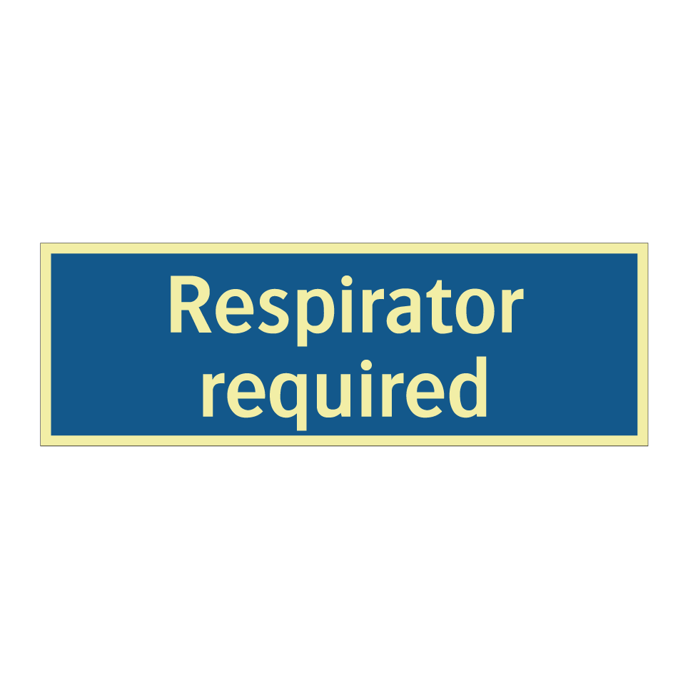 Respirator required