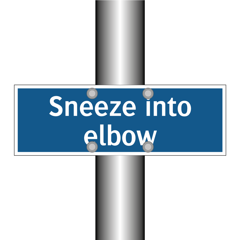 Sneeze into elbow