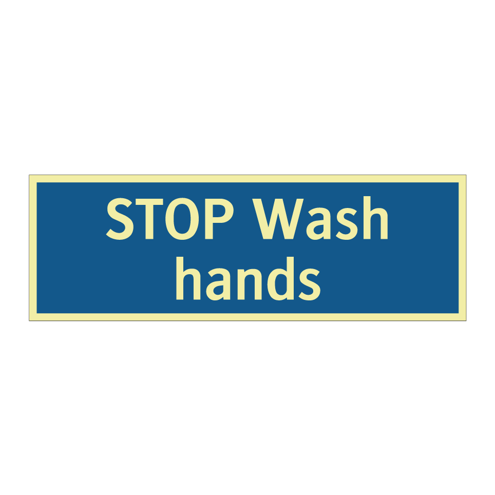 STOP Wash hands