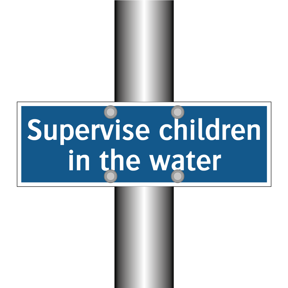 Supervise children in the water