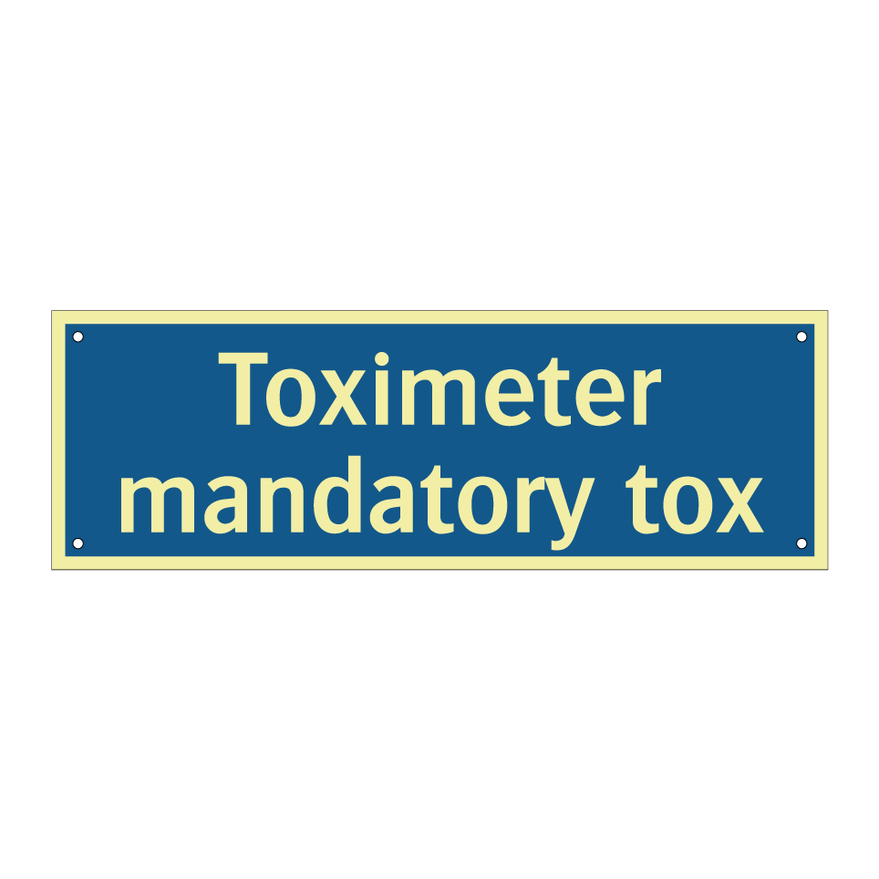 Toximeter mandatory tox