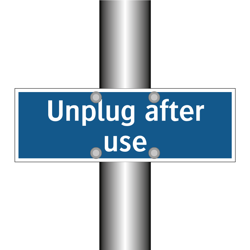 Unplug after use