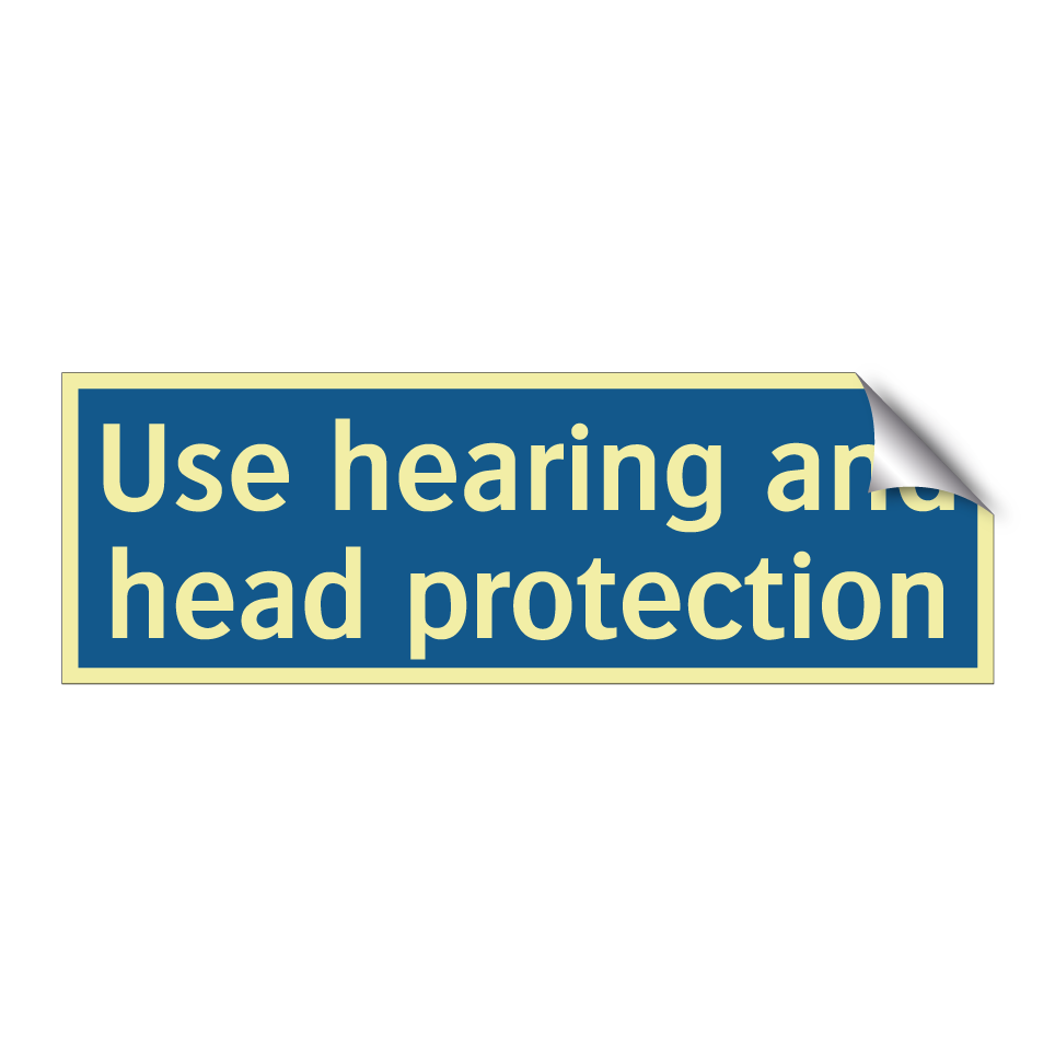 Use hearing and head protection