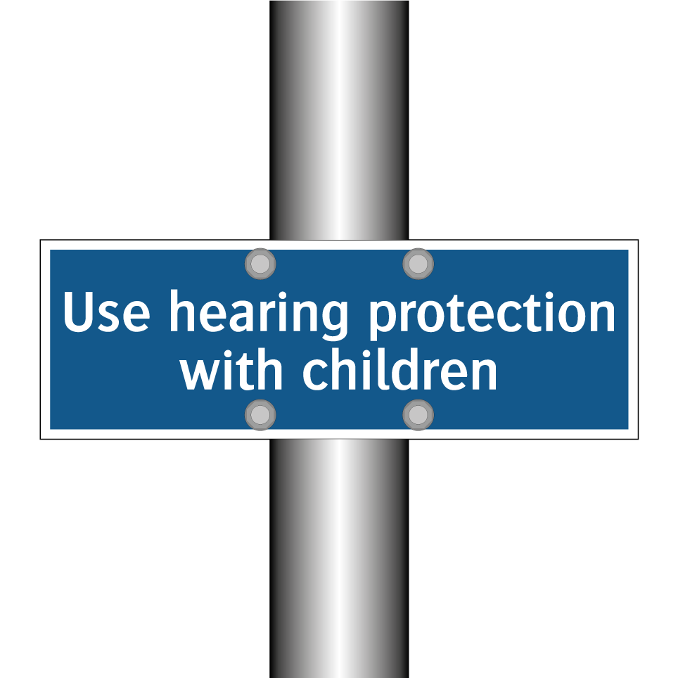 Use hearing protection with children