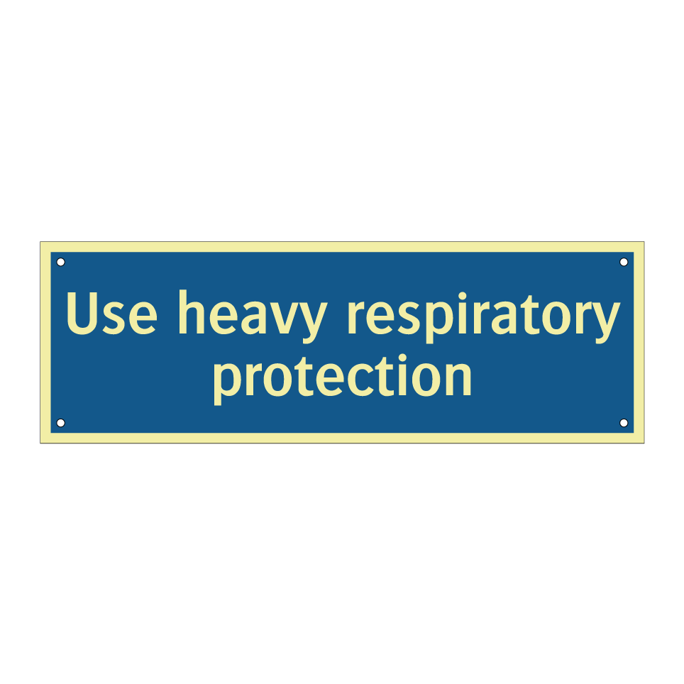 Use heavy respiratory protection