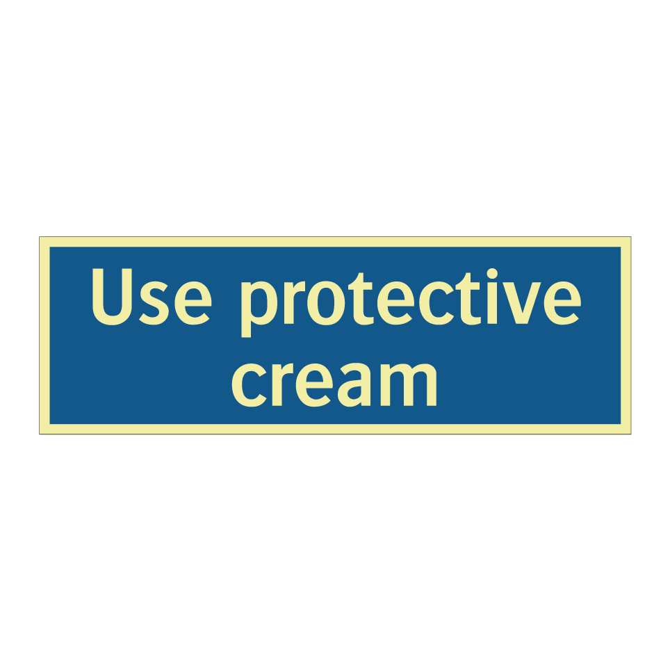Use protective cream