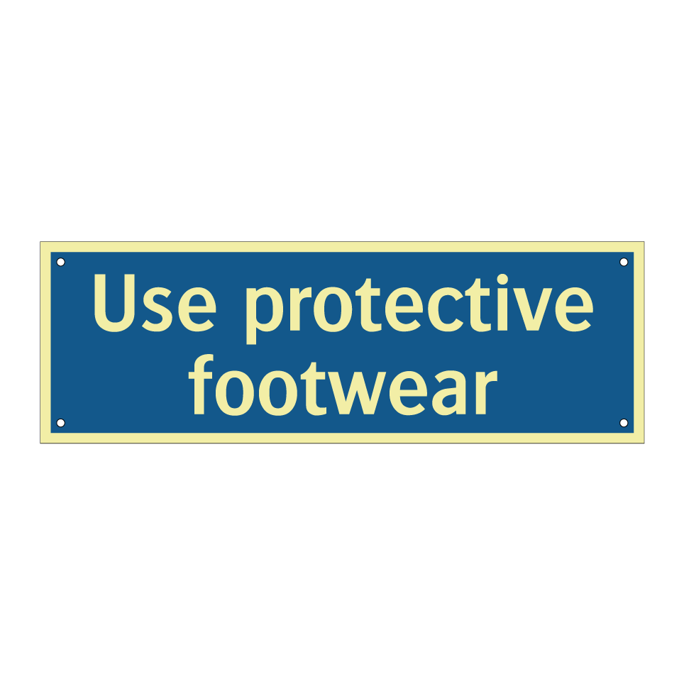 Use protective footwear