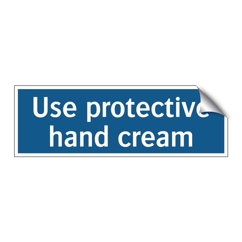 Use protective hand cream