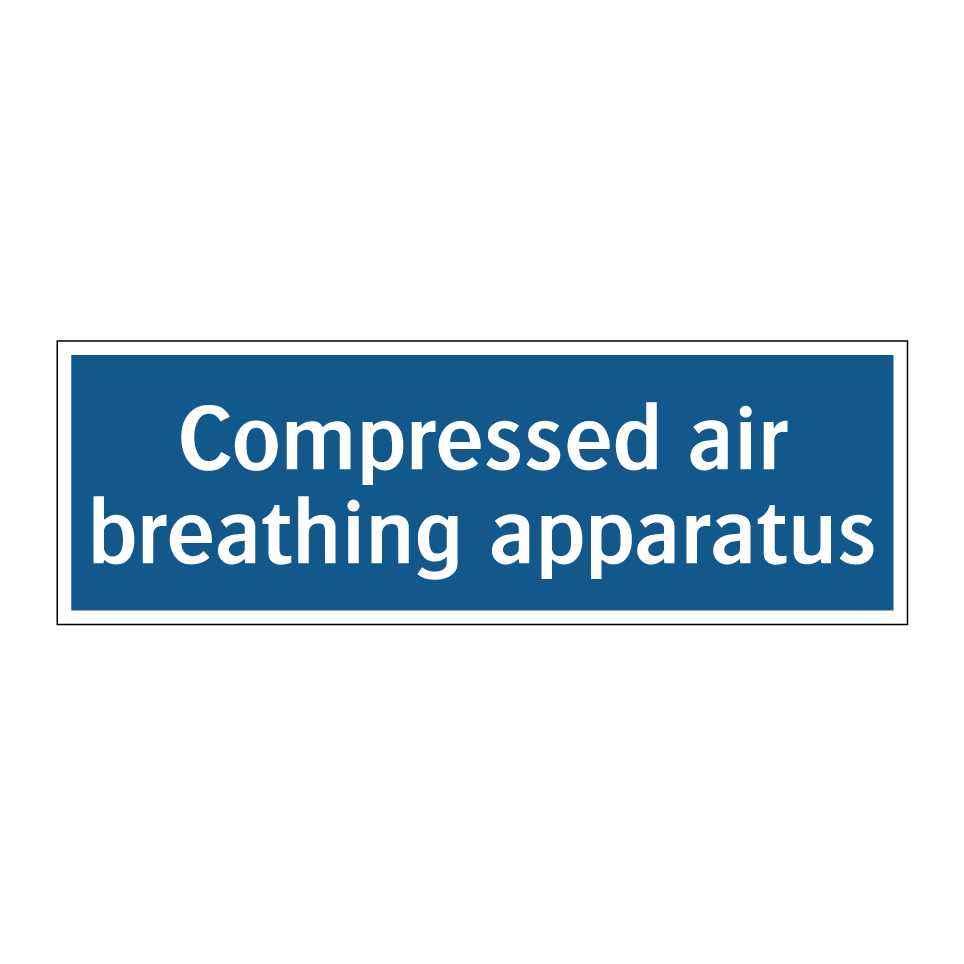 Compressed air breathing apparatus