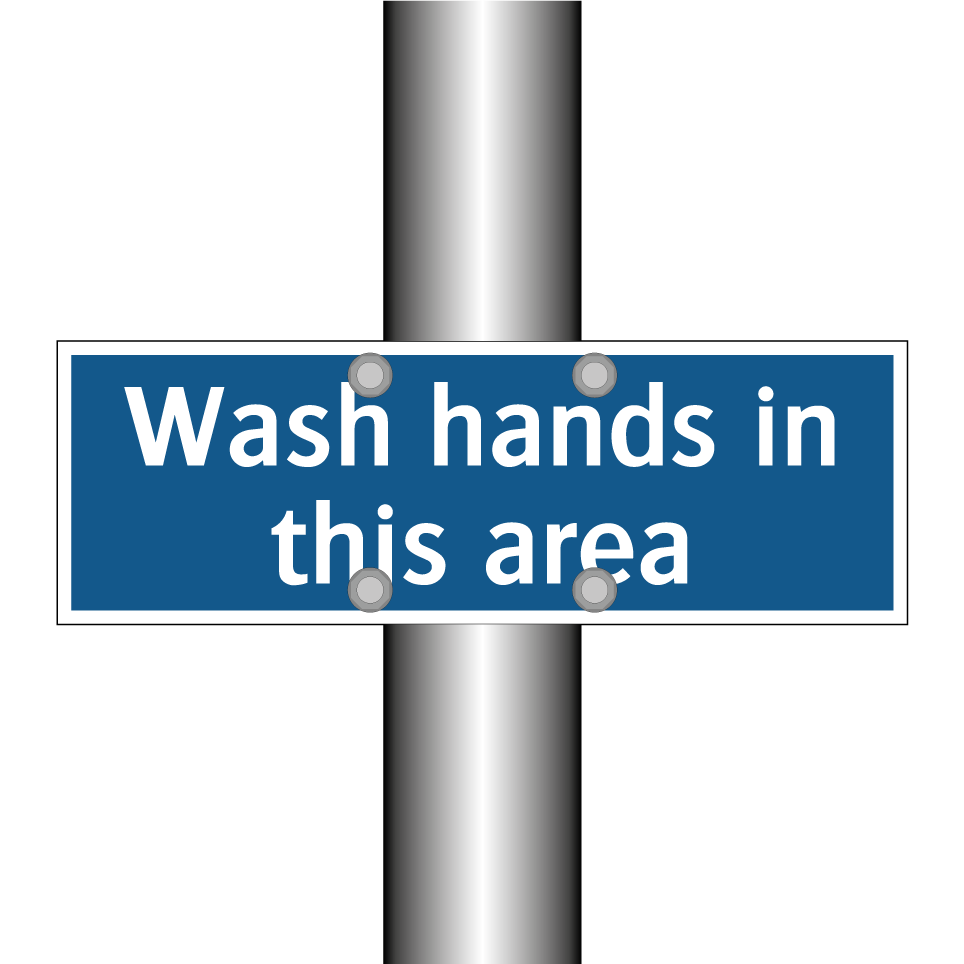 Wash hands in this area