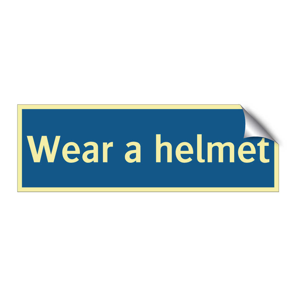 Wear a helmet