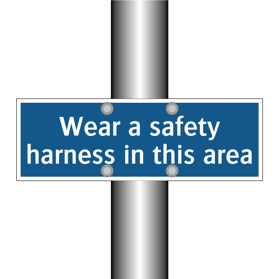 Wear a safety harness in this area