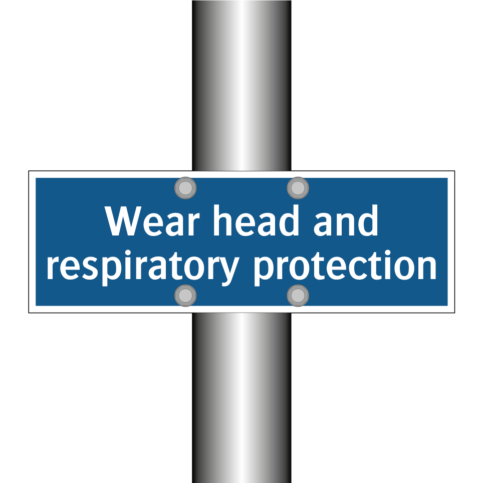 Wear head and respiratory protection