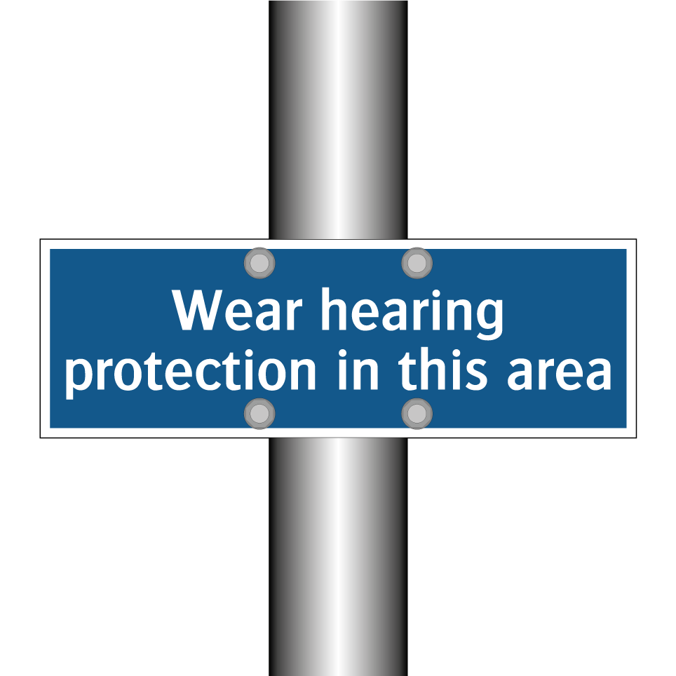 Wear hearing protection in this area