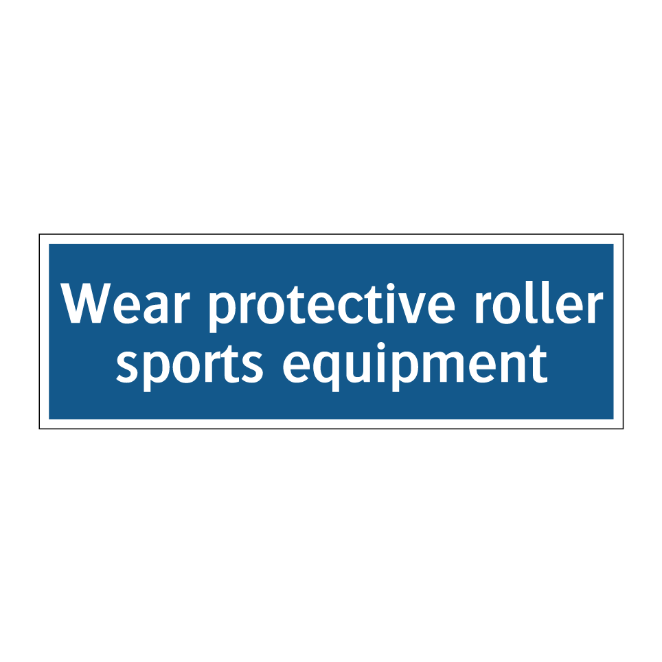 Wear protective roller sports equipment