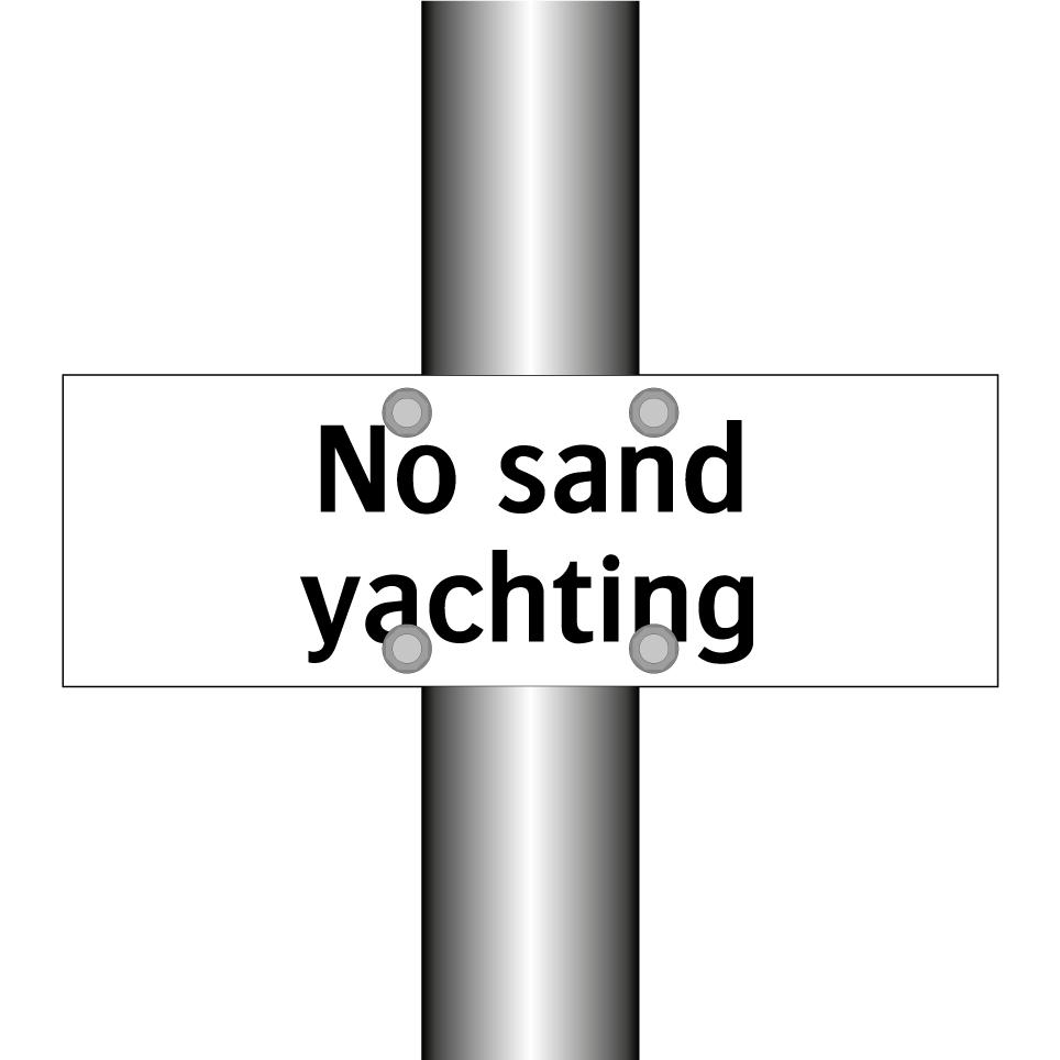 No sand yachting