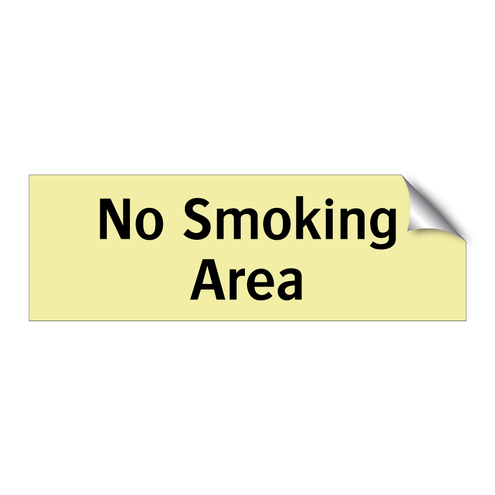 No Smoking Area