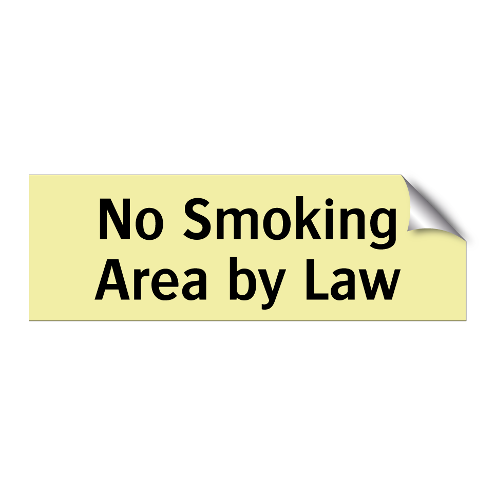 No Smoking Area by Law