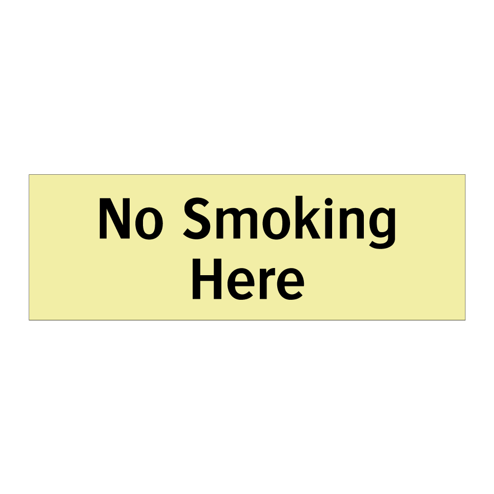 No Smoking Here