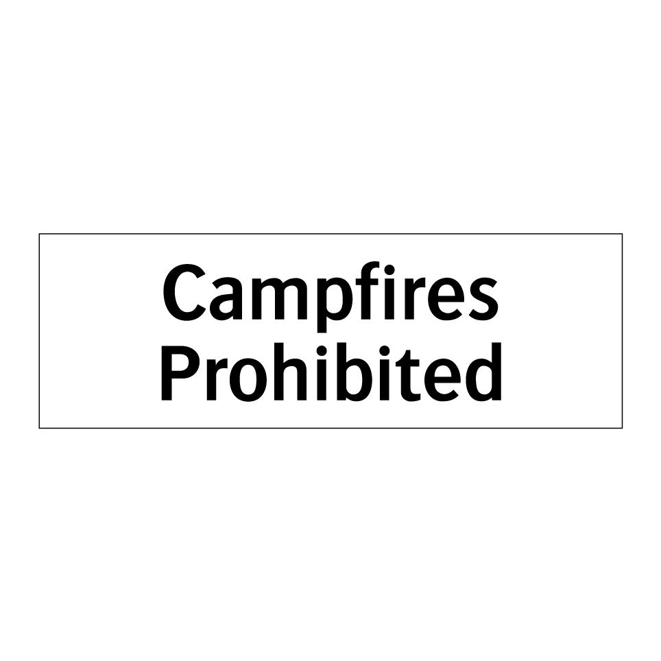 Campfires Prohibited