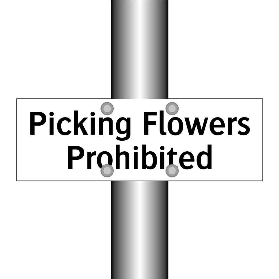 Picking Flowers Prohibited