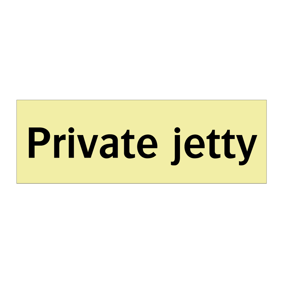 Private jetty