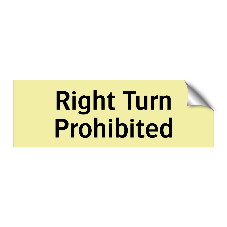 Right Turn Prohibited