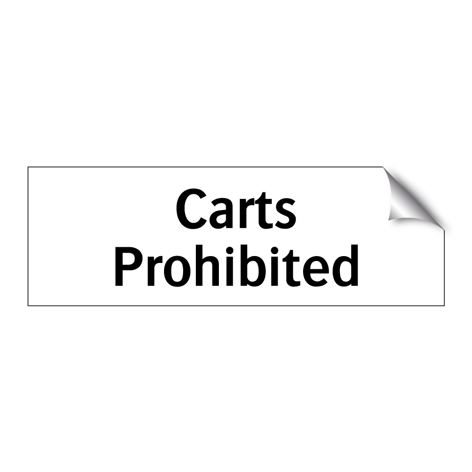 Carts Prohibited