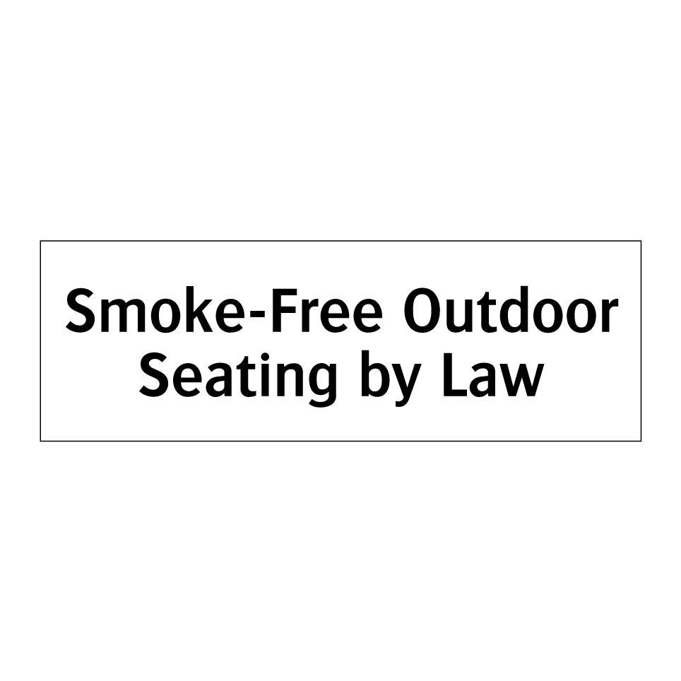 Smoke-Free Outdoor Seating by Law