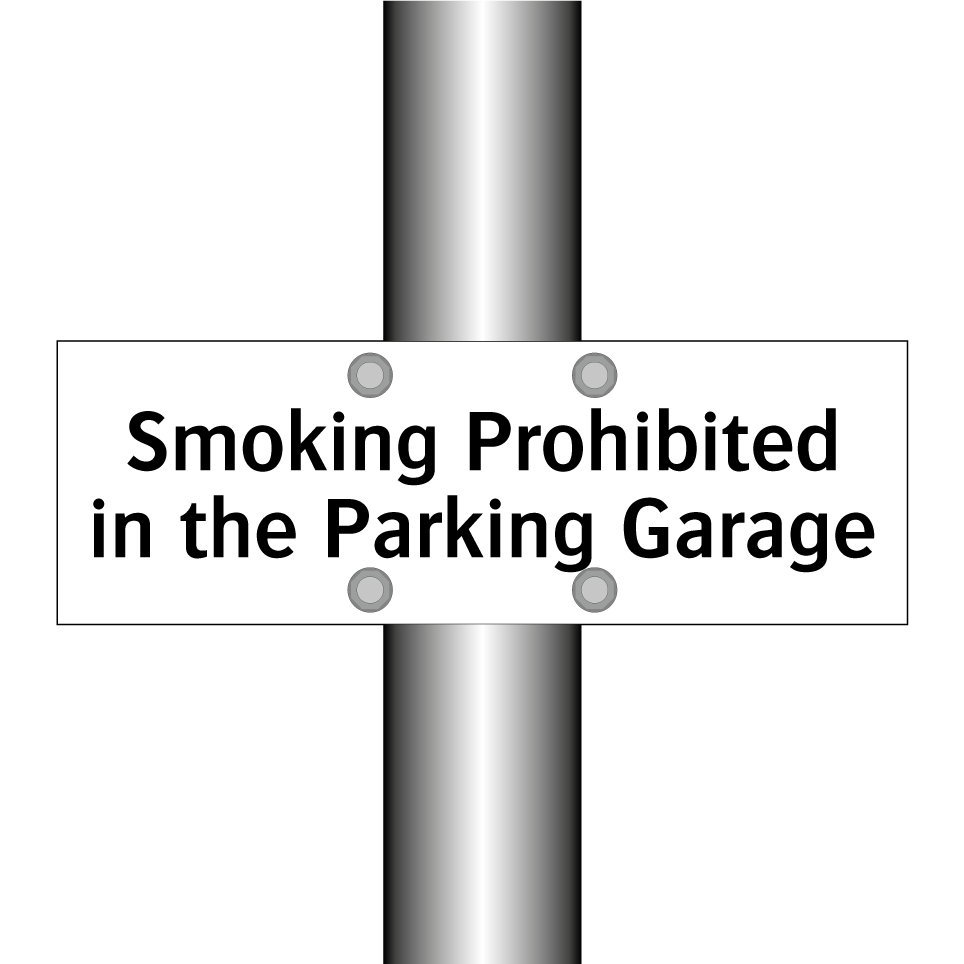 Smoking Prohibited in the Parking Garage