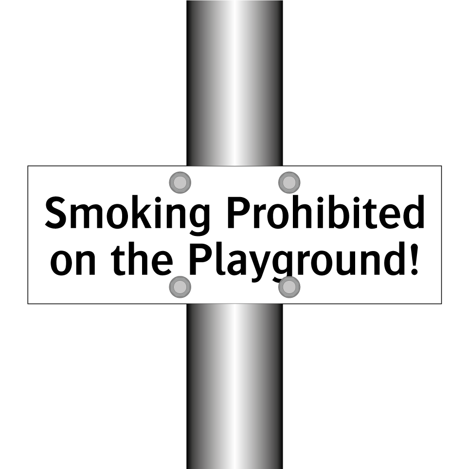 Smoking Prohibited on the Playground!