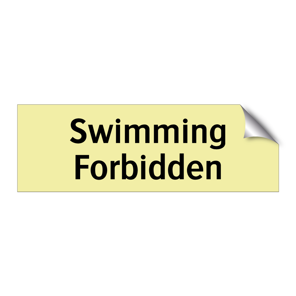 Swimming Forbidden