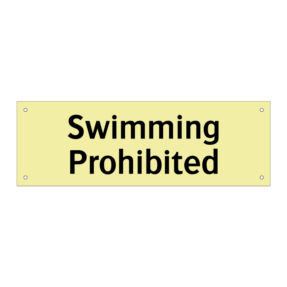 Swimming Prohibited
