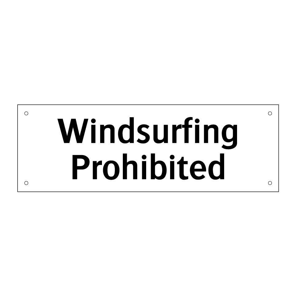 Windsurfing Prohibited