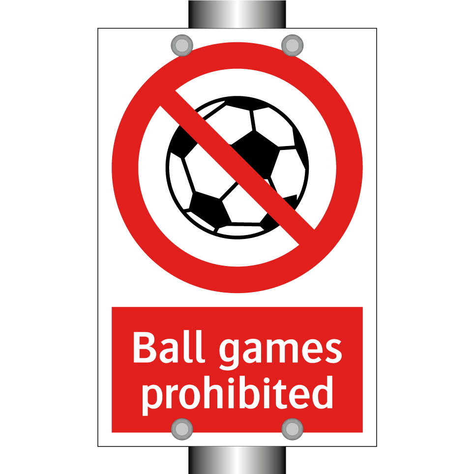 Ball games prohibited