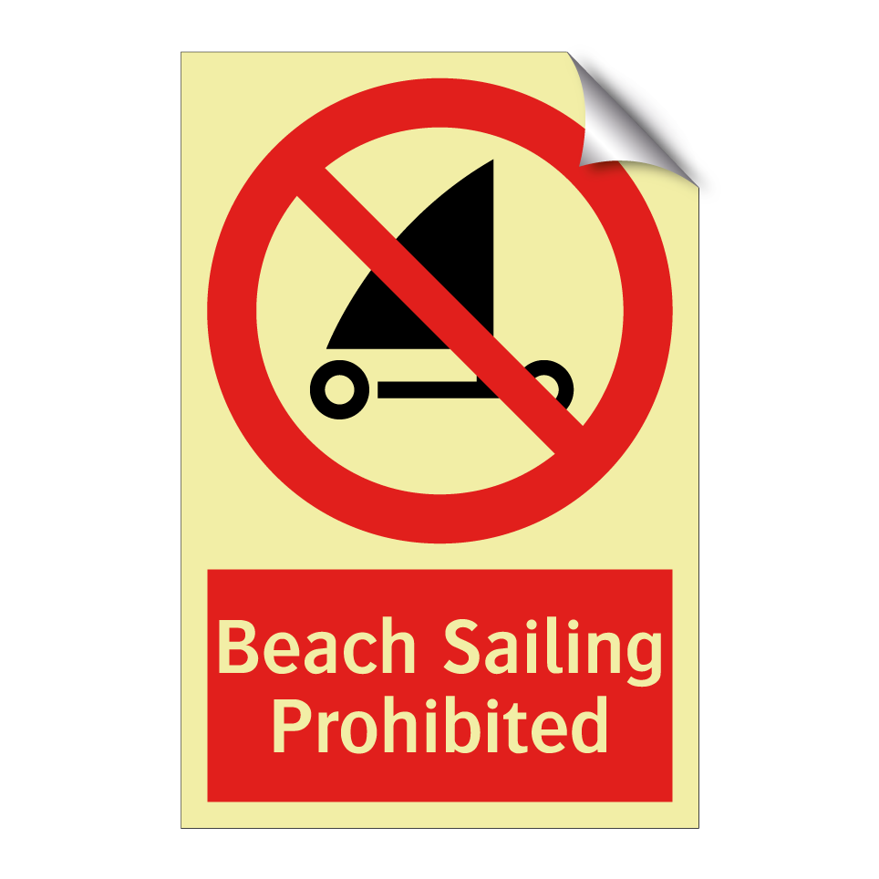 Beach Sailing Prohibited