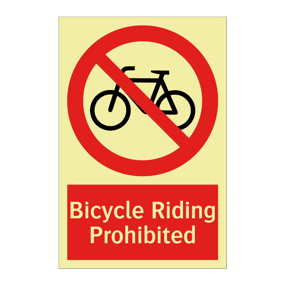 Bicycle Riding Prohibited