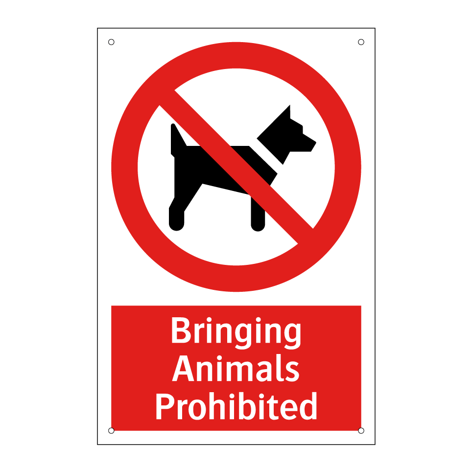 Bringing Animals Prohibited