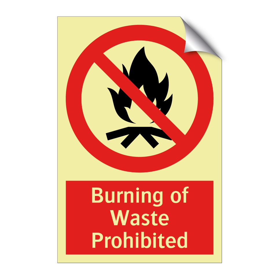 Burning of Waste Prohibited